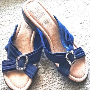 Impo Memory Foam Garith Slip On Sandals. Blue Size 8.5